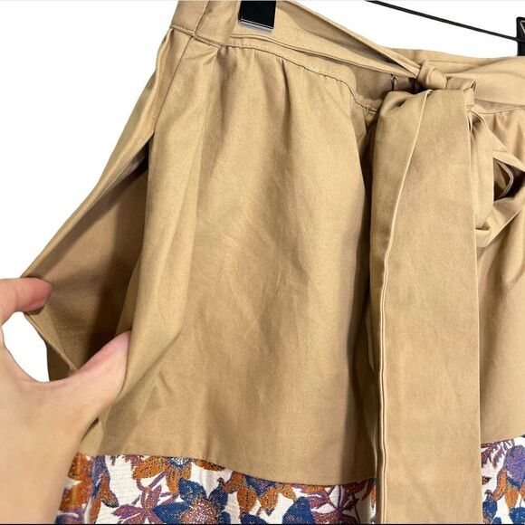 NEW Sachin + Babi Tan and Floral Jacquard Maxi Skirt Size 12 - Picture 7 of 14